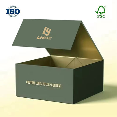 Op maat gedrukt stijf hoog luxe papier verpakkingsdoos karton cadeaubon speciaal papier vouwbaar magnetisch opvouwbaar doos