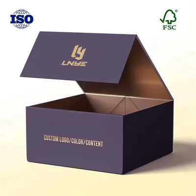 Op maat gedrukt stijf hoog luxe papier verpakkingsdoos karton cadeaubon speciaal papier vouwbaar magnetisch opvouwbaar doos