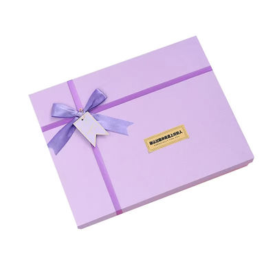 Aangepaste kerstcadeau doos grote deksel bodemdoos verpakking boog feestband luxe unieke feest feest cadeau doos