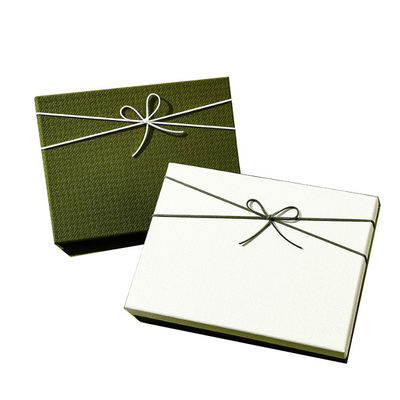 Custom Luxury Cardboard Deksel En Basis Cosmetische Verpakkingsdoos Gepersonaliseerde Gift Box Set Met Ribbon