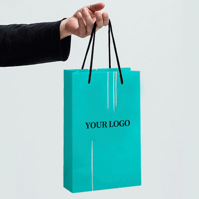 Gepersonaliseerde High-end handgeschenkzakken Kledingwinkel Gepersonaliseerde ambachtelijke kraft papieren zakken Geschenkverpakking