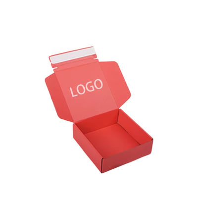 Gepersonaliseerde afdruk van logo's Kleine gegolfde brievenbus Cosmetische verpakkingsdoos Papierdoos Zelfverzegelend verzenddoos