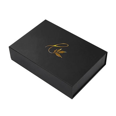 Fabriek Groothandel Custom logo Zwarte magneet Magnetische luxe verpakking Opvouwbaar papier Bedrijfscadeau doos