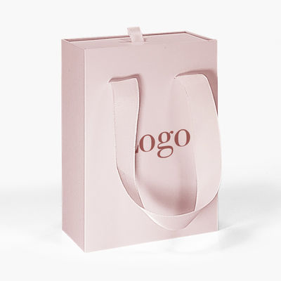 Gepersonaliseerd logo Schuifkast Schuifkarton Luxe High End Geschenkpapierdoos Halsketting Armband Sieraden Parfum Verpakkingsdoos Met Handvat