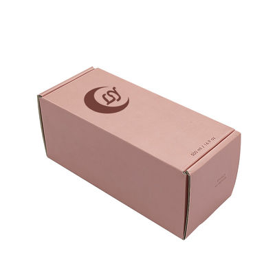 Op maat gedrukte postbus Roze gepersonaliseerde cosmetica Postboxen Dank u cadeau verpakkingsdozen Karton