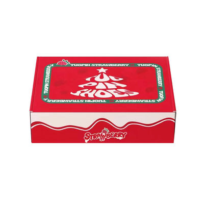 Custom logo vouwbaar karton gegolfde brievenbus Kerstcadeau Cosmetische verpakking Verschepen doos Kleurrijke decoratie Gedrukt