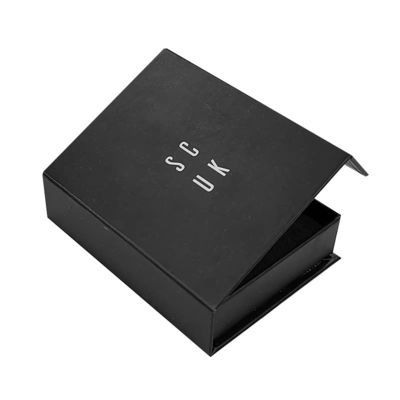 Custom logo Luxe Zwart Karton Smart Watch Magnetische cadeau verpakkingsdoos Eenvoudig horloge met schuim bekleding