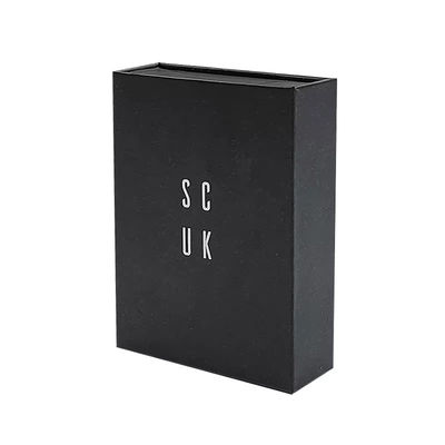 Custom logo Luxe Zwart Karton Smart Watch Magnetische cadeau verpakkingsdoos Eenvoudig horloge met schuim bekleding