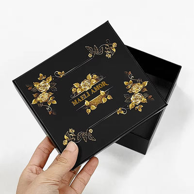 Fabriek Custom Printing High End Luxe Juwelen Set Dozen Gouden Roos Haar touw Hoofddeksel Verpakkingsdoos