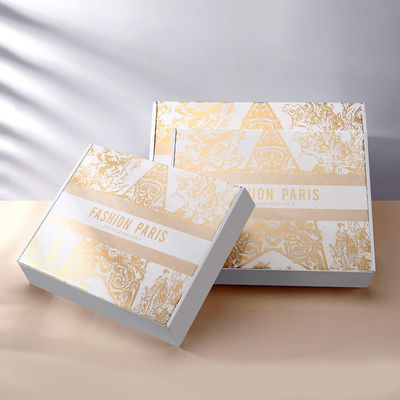 Custom Eco Friendly Biodegradable Rigid Cardboard Geaffrouwde Verzenddoos Parfum Recycled Material Warm Stamping Geschenkdoos