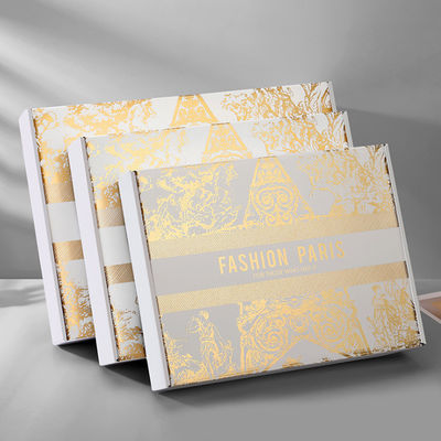 Custom Eco Friendly Biodegradable Rigid Cardboard Geaffrouwde Verzenddoos Parfum Recycled Material Warm Stamping Geschenkdoos