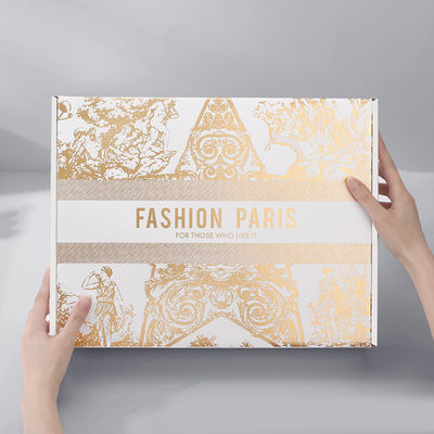 Custom Eco Friendly Biodegradable Rigid Cardboard Geaffrouwde Verzenddoos Parfum Recycled Material Warm Stamping Geschenkdoos