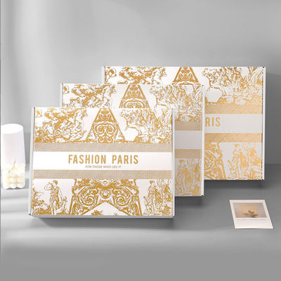 Custom Eco Friendly Biodegradable Rigid Cardboard Geaffrouwde Verzenddoos Parfum Recycled Material Warm Stamping Geschenkdoos