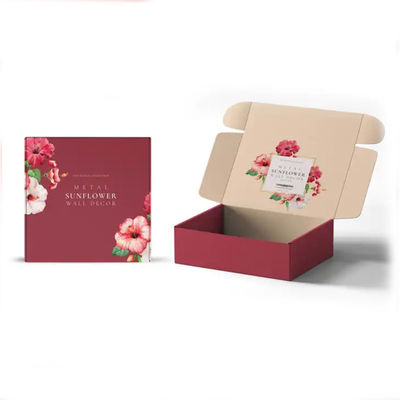 Custom Logo Design CMYK / PANTONE Printing Recycleerbaar gegolfd papier Luxe huidverzorging Cosmetica Verpakking Posterijen
