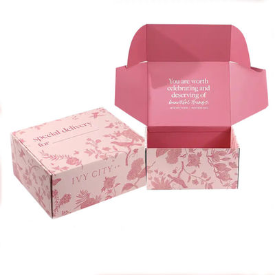 Custom Logo Design CMYK / PANTONE Printing Recycleerbaar gegolfd papier Luxe huidverzorging Cosmetica Verpakking Posterijen