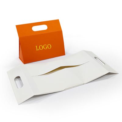Customized Unique Design Special Shaped Foldable Gift Box With Your Own Logo Portable With Handle