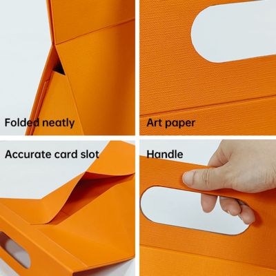 Customized Unique Design Special Shaped Foldable Gift Box With Your Own Logo Portable With Handle