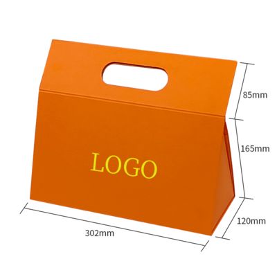 Customized Unique Design Special Shaped Foldable Gift Box With Your Own Logo Portable With Handle