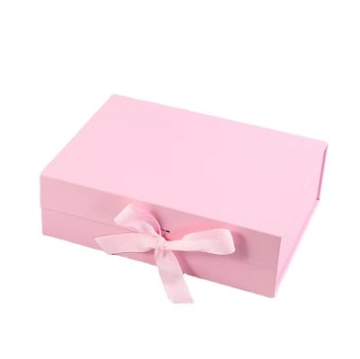 Custom Logo Grootte Luxe Magnetische Flip Wig Cosmetische Verpakkingsdoos Geschenkdoos Met Lint Magnetisch Afsluiting
