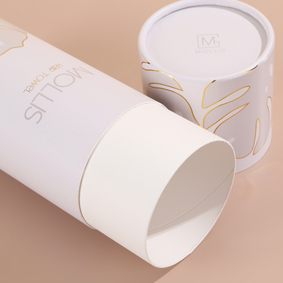 Premium op maat gemaakte buisdozen voor parfum, huidverzorging, recyclebare kartonnen ronde papieren buisverpakking met logo-opdruk