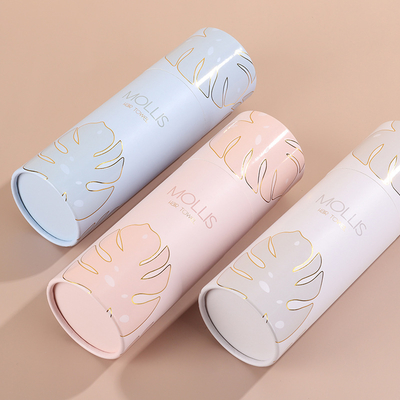 Premium op maat gemaakte buisdozen voor parfum, huidverzorging, recyclebare kartonnen ronde papieren buisverpakking met logo-opdruk