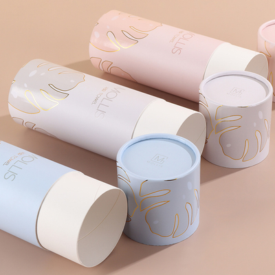 Premium op maat gemaakte buisdozen voor parfum, huidverzorging, recyclebare kartonnen ronde papieren buisverpakking met logo-opdruk