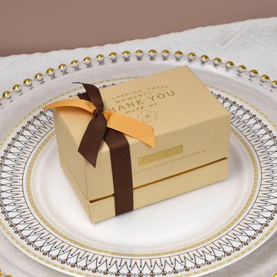 ISO9001 Aanpassen Luxe Parfum Verpakking Geschenkdoos Twee stukken deksel en basis boog stropdas Kartonnen doos voor cosmetica