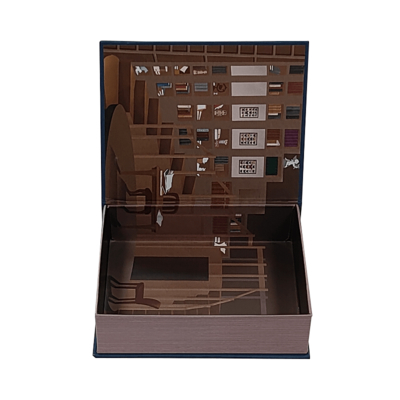 Luxe boek stijl cadeaubon met magnetische sluiting Custom Printed Packaging voor merken Wedding Cosmetics Trendy Design Packaging