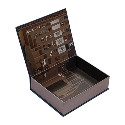 Luxe boek stijl cadeaubon met magnetische sluiting Custom Printed Packaging voor merken Wedding Cosmetics Trendy Design Packaging