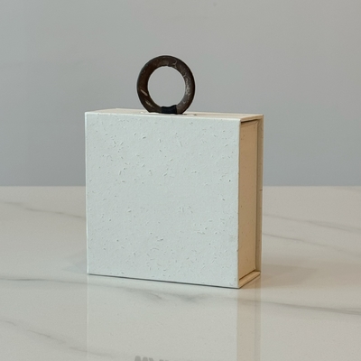 Sieraden Ketting Wit Gepersonaliseerd Design magnetische presentatie Doos Custom Logo Ring Oorbel Ketting Armband Verpakking Papieren Doos