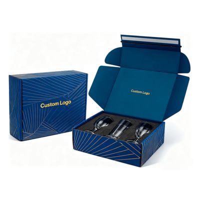 Op maat gemaakte zelfsluitende verzenddozen van golfkarton voor kleding, cosmetica, parfum, dopverpakkingen, scheurstrip bedrukte doos