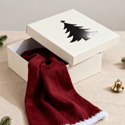 Aangepaste Luxe Kerstcadeauverpakkingen Matte Stevige Kartonnen Doos voor het Verpakken van Sjaal Jurk Ondergoed Overhemd Gerecycled Aseptisch Materiaal
