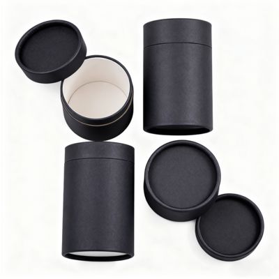 Aangepaste cilindrische papieren koker voor tandenborstel, essentiële olie, kaarsen, koffie, thee, verpakking, ambachtelijk papier en karton