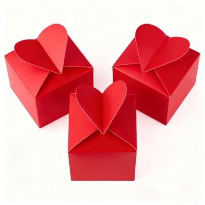 Ontketen Charme Liefde Onze Exclusieve Hartvormige Kaartdoos Glanzende Matte Laminering Spons Voering Elk Speciaal Moment Handvat Kaarsen