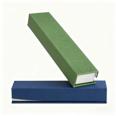 Luxe Effen Kleur Rechthoekige Clamshell Wierookdoos Op Maat Kraftpapier Verpakking Voor Cadeaus Stevige Dozen Spons Voering Stempelen