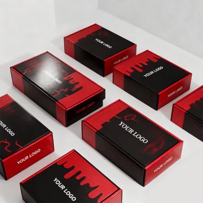 Op maat gemaakte luxe damesschoenendozen met logo, milieuvriendelijke postverpakking van golfkarton voor schoenen of kleding