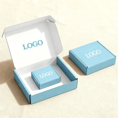 Custom Corrugated Paper Box For Shoes Clothes Folding Aircraft Shipping And Packaging With Glossy Lamination Sponge Liner