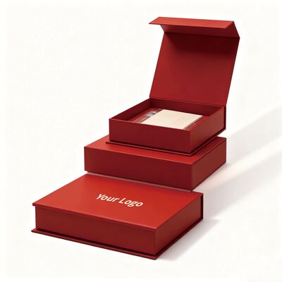 Aanpasbare Recyclebare Geverniste Kartonnen Stevige Verpakking Papieren Dozen Magnetische Geschenkdoos Voor Cosmetica