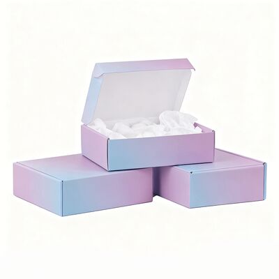 Biologisch afbreekbare, op maat gemaakte, gegolfde kartonnen cadeaubon Kleine luxe mailerverpakkingsdozen