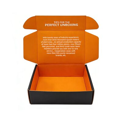 Custom Logo Fashionable and Trendy Corrugated Paper Shipping Box  for Clothing T-shirt Cap Hat