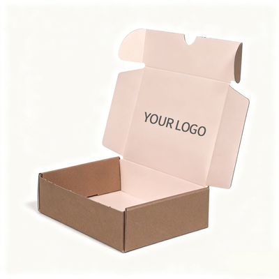Gepersonaliseerde logo mailerbox golfvormige verzendverpakkingsdoos voor e-commerceproducten