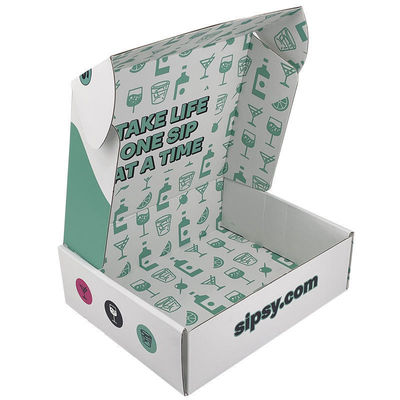 Koosmetisch papier mailer doos Eco-vriendelijke gegolfde kartondoos Voor verzending