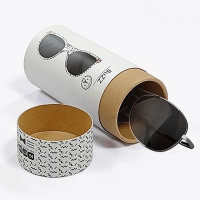 Matte / Glanzende gelamineerde buisverpakkingsdoos voor luxe bril zonnebrillen verpakking