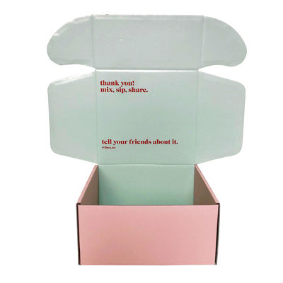 Geaffineerd karton papier mailer box voor huidverzorging kleding schoenen verpakking
