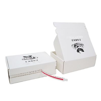 Recycled Cardboard Paper Mailer Box Zipper Tear Strip Box Mailer Packaging Boxes