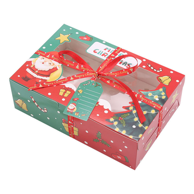 2025 Luxe Kerstfeest cadeau dozen Kraft papier verpakking Feestelijke op maat gedrukte cadeau dozen voor het feestseizoen